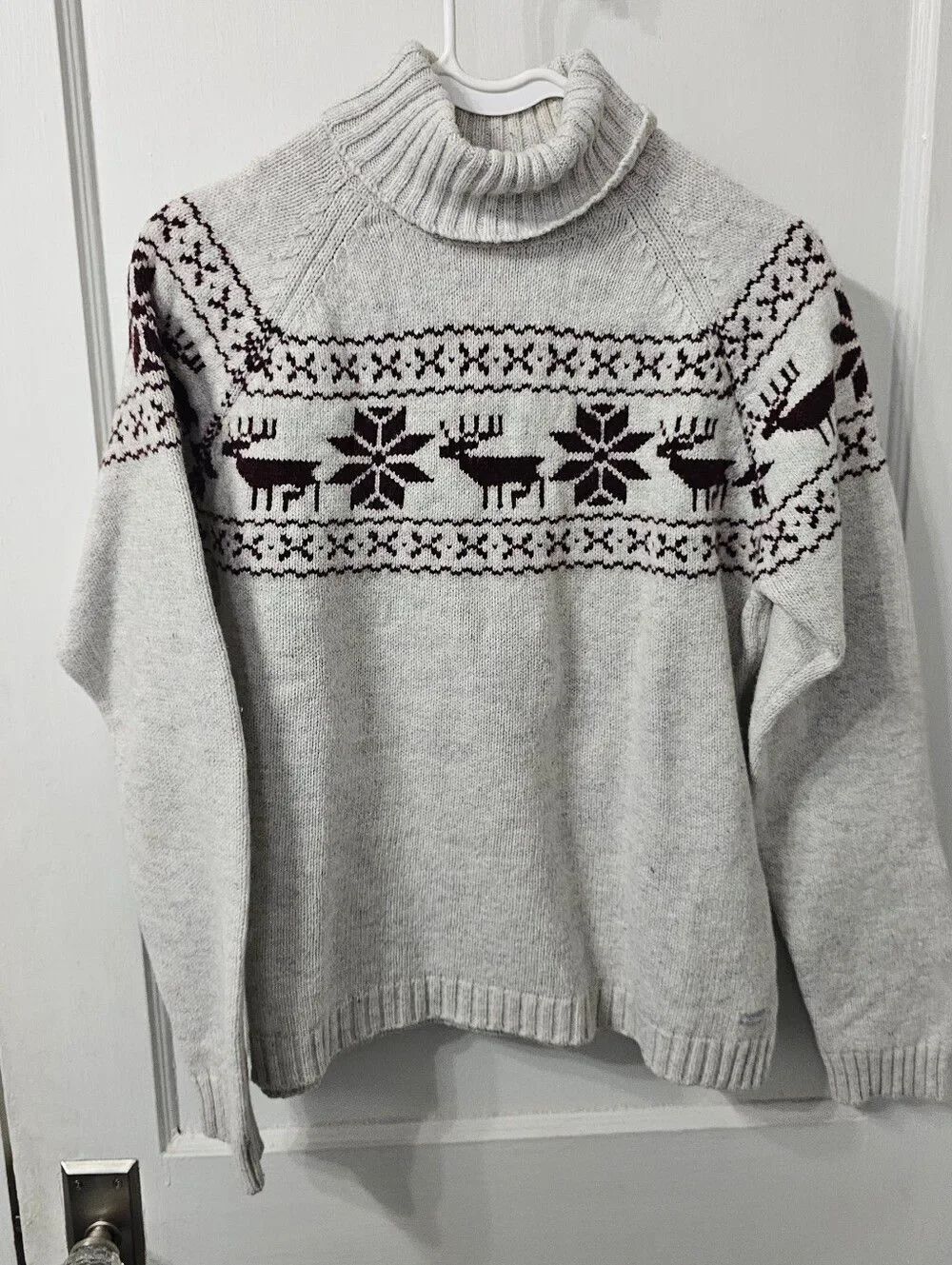 Columbia Wool Blend Sweater Sz Large